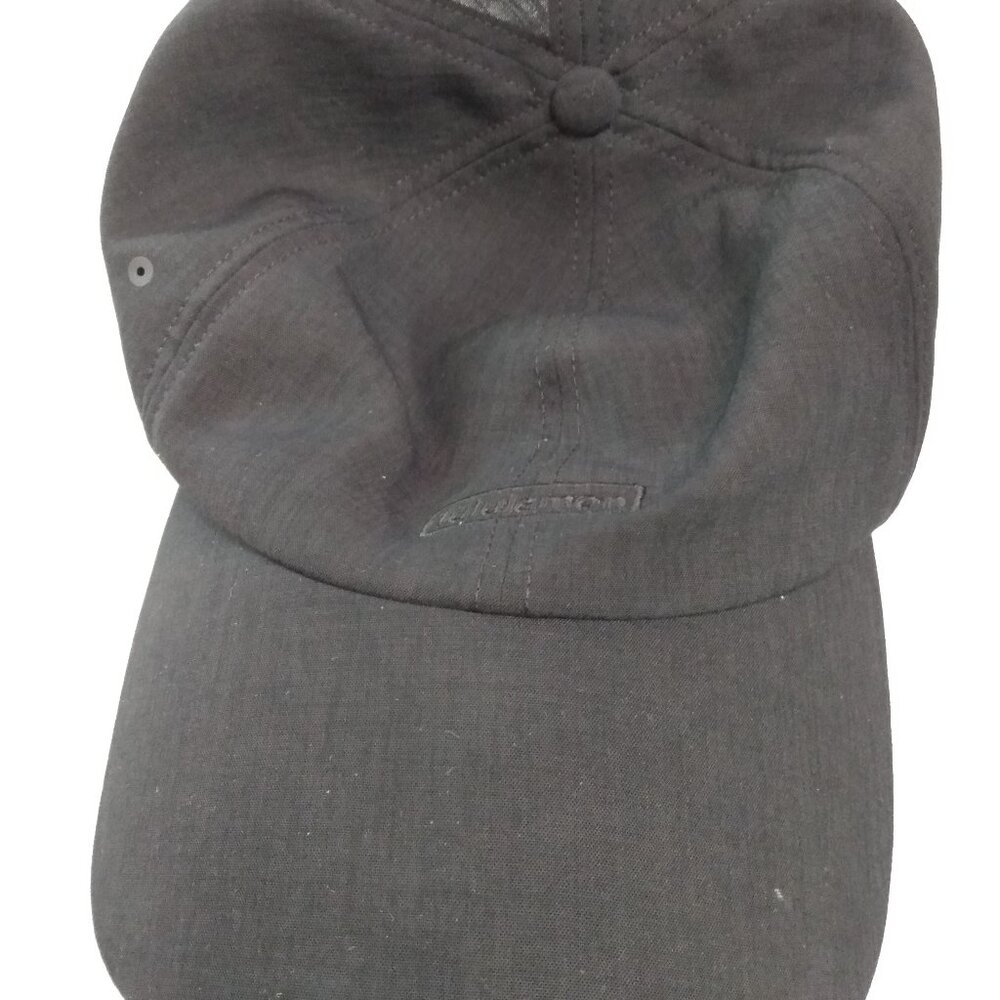 Lululemon Women's Fast Free Black Running Hat Script Logo Strapback Adjustable - Picture 3 of 9